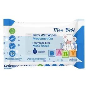 μωρομάντηλα με χαμομήλι ή aloe vera 3x60 τεμάχια