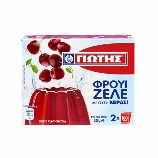 φρουί ζελέ σε σκόνη 2x100γρ. (όλες οι γεύσεις)