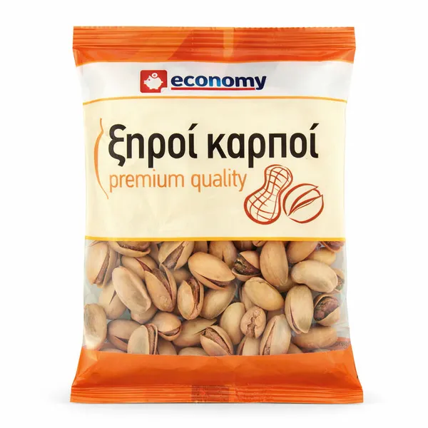 ECONOMY Φυστίκια Κελυφωτά Ψημένα Αλατισμένα Ελληνικά 100gr
