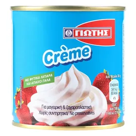 crème υποκατάστατο σαντιγύ χωρίς γλουτένη 250γρ.