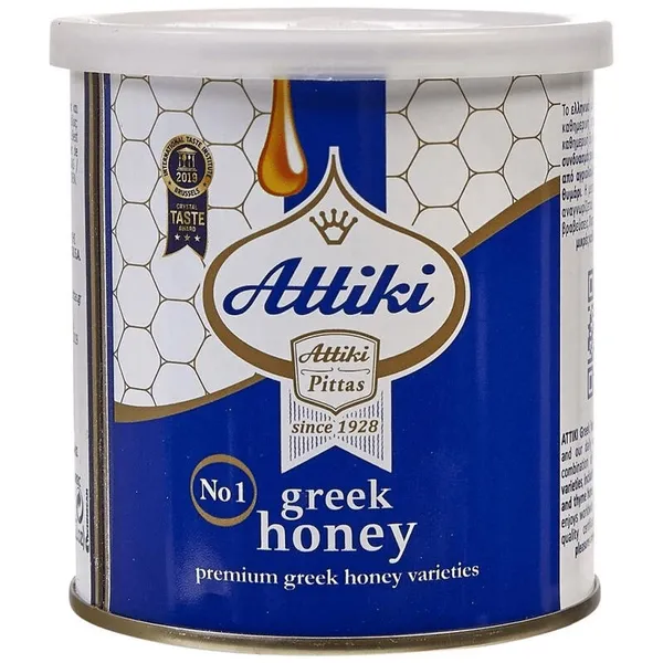 ΑΤΤΙΚΗ Μέλι Ελληνικό Μεταλλικό Κουτί 250gr