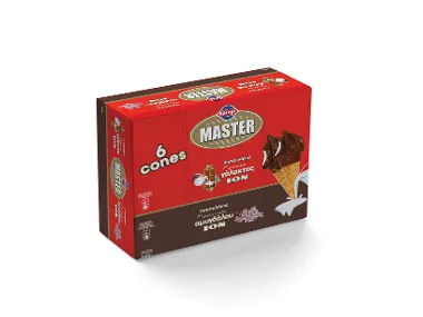 Παγωτό χωνάκι αμύγδαλο - γάλα 6 x 55 ml