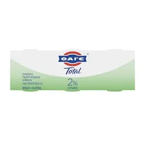 TOTAL Γιαούρτι Στραγγιστό 2% Λιπαρά 3x200g
