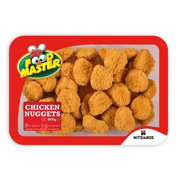 Νιτσιάκος Food Master Nuggets Κοτόπουλο Ελληνικό Πανέ 800γρ.