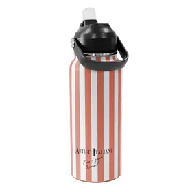Artisti Italiani Bevanda Μπουκάλι Θερμός Ριγέ Κεραμιδί 800ml.