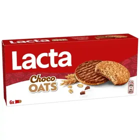 Lacta Μπισκότα Choco Oat Biscuits 171γρ.