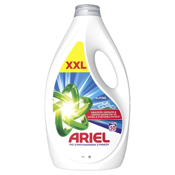 υγρό πλυντηρίου color ή alpine 50μεζ. ή extra clean 44μεζ.