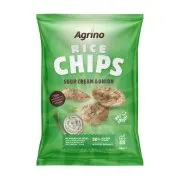 AGRINO Rice Chips Σνακ Sour Cream & Onion Vegan Χωρίς γλουτένη 60g