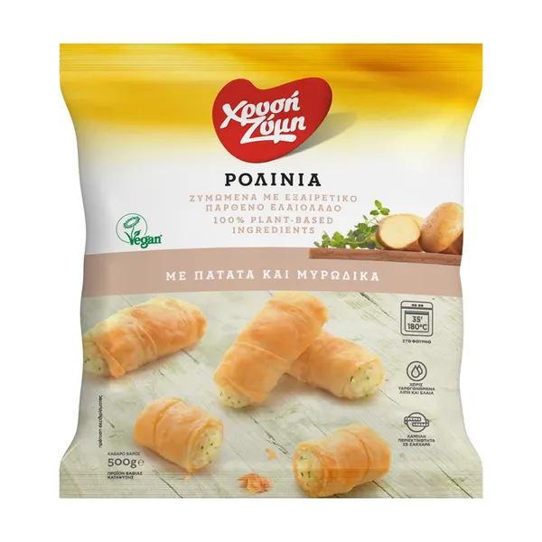 Ρολίνια ΧΡΥΣΗ ΖΥΜΗ με Πατάτα & Μυρωδικά Vegan 500g