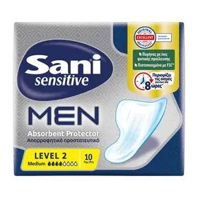 Sani Men Επιθέματα Ακράτειας Medium Level 2 10τεμ.