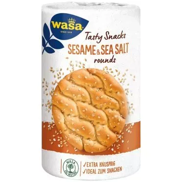 WASA TASTY SNACKS ROUNDS SESAM 8X235GR