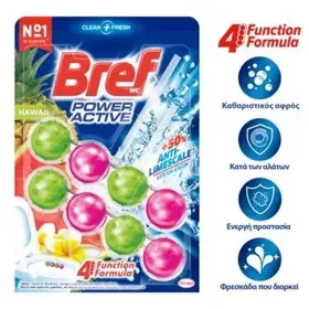Bref WC Block Power Active Duo Hawaii Μπλοκ Τουαλέτας (2x50g)
