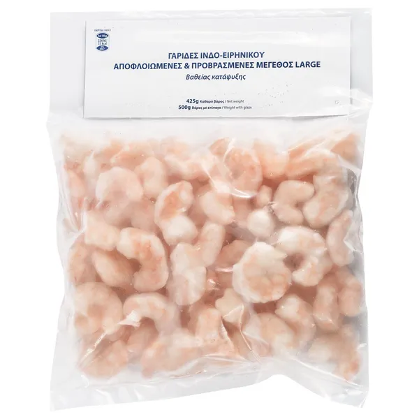 Γαρίδες αποφλοιωμένες Large 40/80 425gr
