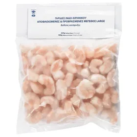 Γαρίδες αποφλοιωμένες Large 40/80 425gr