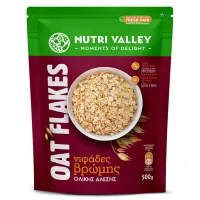Nutri Valley Νιφάδες Βρώμης Ολικής Άλεσης 500γρ