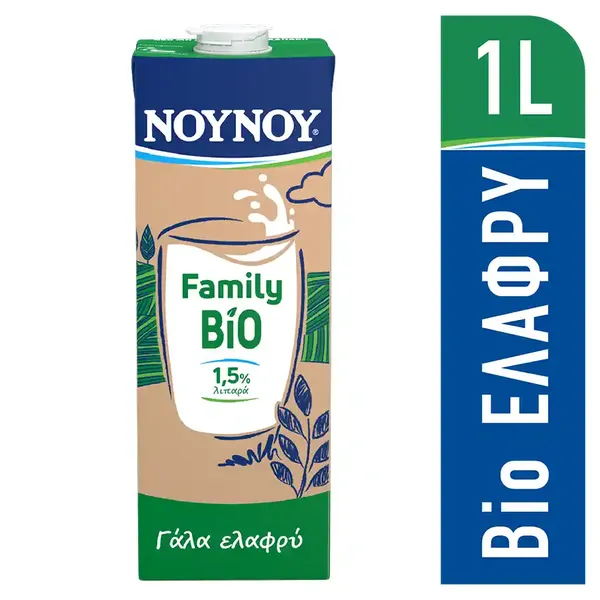 ΝΟΥΝΟΥ Family Γάλα Βιολογικό Ελαφρύ 1lt