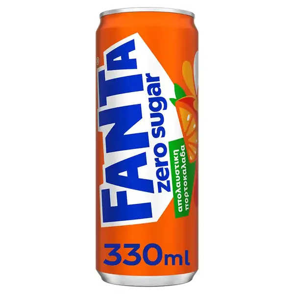 Fanta Zero Πορτοκάλι 330ml.
