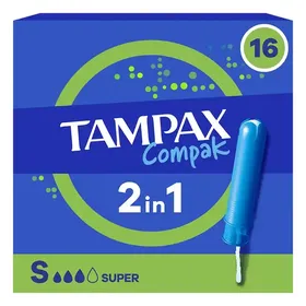 Tampax Compak Super Ταμπόν Με Απλικατέρ x16