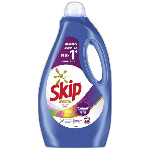 Skip Υγρό Απορρυπαντικό Πλυντηρίου Ρούχων Color Care 60 MEZ