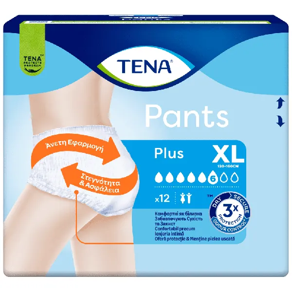 Pants Plus Extra Large 12τεμ. Εσώρουχα για μέτρια/ βαριά ακράτεια