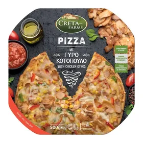 pizza γύρο κοτόπουλο κτψ 500γρ.