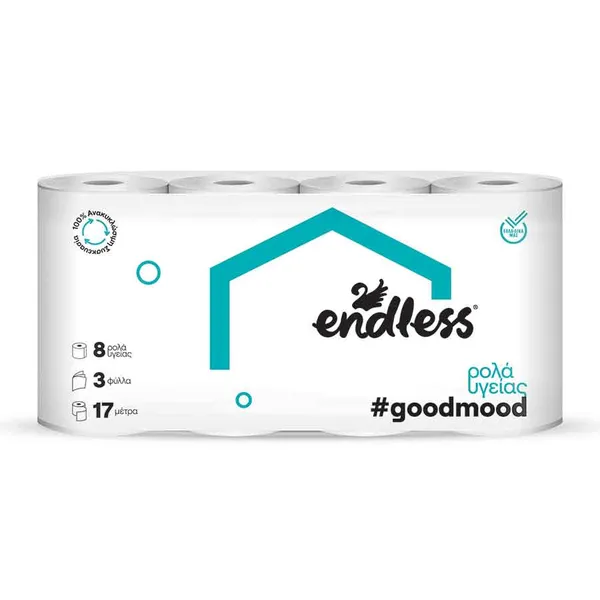 Χαρτί υγείας goodmood ENDLESS 3φ. 340γρ. 4τεμ.