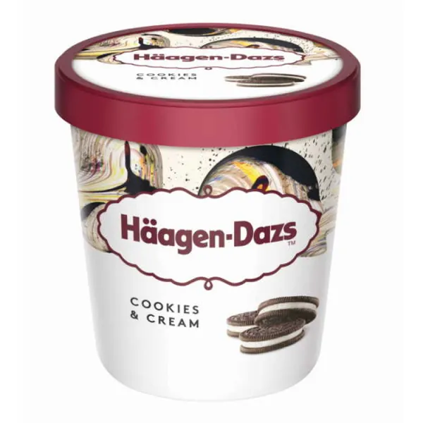 Παγωτά HAAGEN DAZS 420/460ml Η τιμή αφορά το cookies & cream 460ml (400gr)