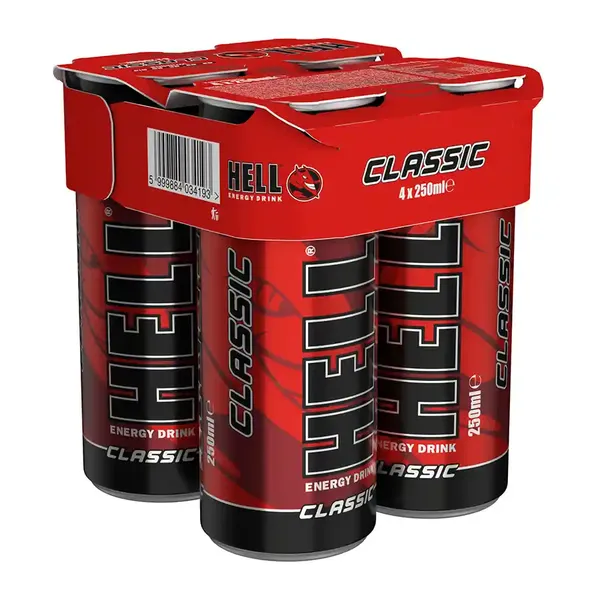 Hell Energy Drink 4x250ml.