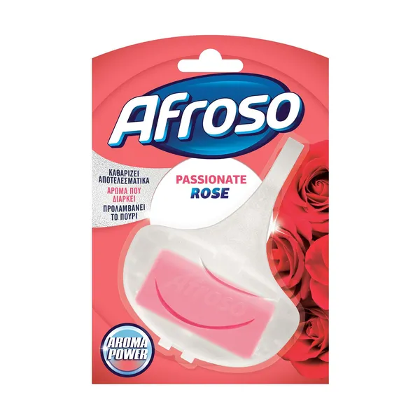 AFROSO Στερεό Block Τουαλέτας Passionate Rose 40g