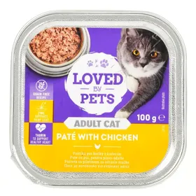 LOVED BY PETS Γατοτροφή Πατέ Κοτόπουλο 100g