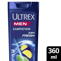 Αντιπιτυριδικό Σαμπουάν 24h Fresh για Κάθε Τύπο Μαλλιών Ultrex 360ml