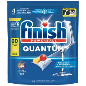 Quantum all in 1 κάψουλες πλυντηρίου πιάτων λεμόνι 90τεμ.