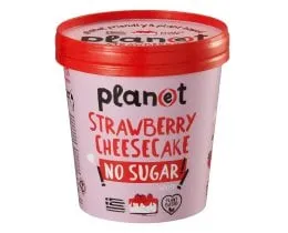 παγωτό strawberry cheesecake χωρίς ζάχαρη 250γρ.