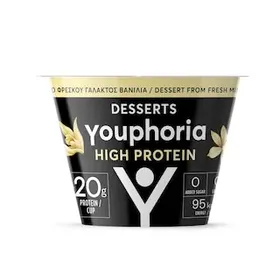 YOUPHORIA ΚΡΕΜΑ ΒΑΝΙΛΙΑ HIGH PROTEIN 180γρ