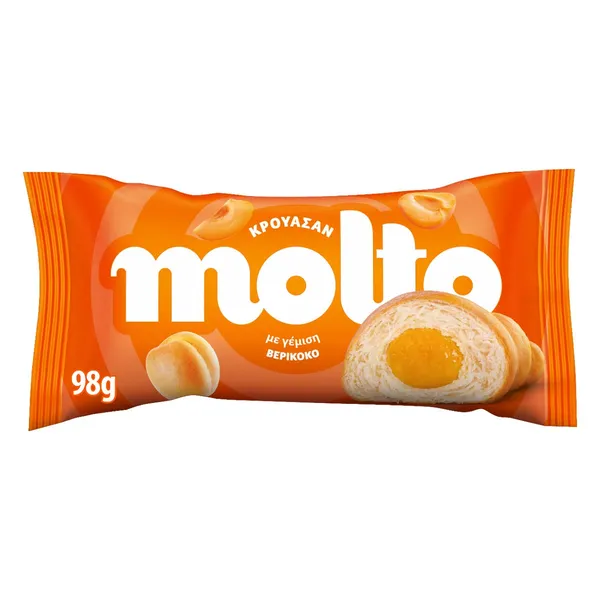 Κρουασάν MOLTO 98gr βερίκοκο, κεράσι ή βανίλια-φράουλα
