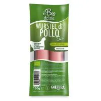 Βιολογικό Λουκάνικο wurstel κοτόπουλου Golfera 160g