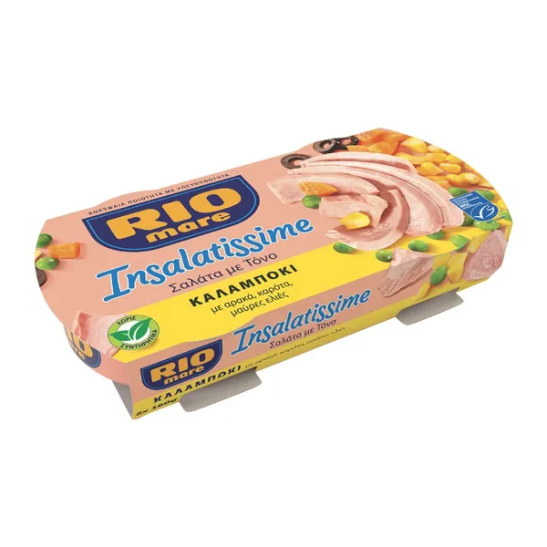 ΤΟΝΟΣΑΛΑΤΑ ΚΑΛΑΜΠΟΚΙ Με Αρακά και Καρότα MEXICANA Με Κόκκινα Φασόλια, Καλαμπόκι και Πιπεριές