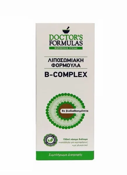 DOCTORS FORMULAS Συμπλήρωμα διατροφής συμπλέγματος βιταμινών Β Complex 150ml 150 ml