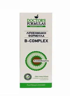 DOCTORS FORMULAS Συμπλήρωμα διατροφής συμπλέγματος βιταμινών Β Complex 150ml 150 ml