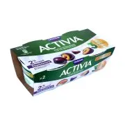 DANONE Activia Επιδόρπιο Γιαουρτιού 2% με Δαμάσκηνο 2x200g
