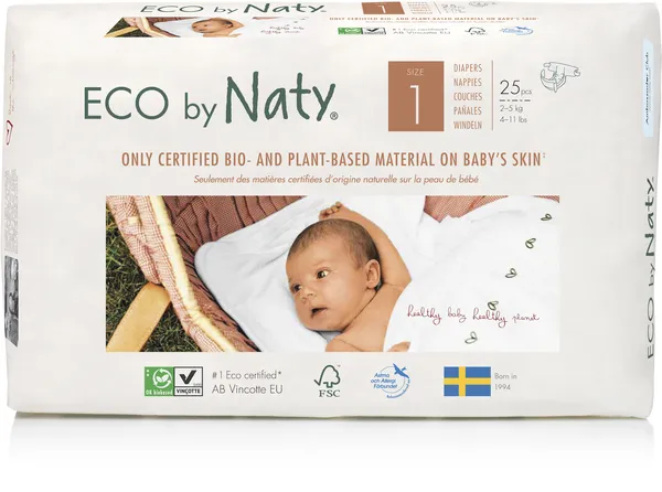 Πάνες Βρακάκι για Νεογέννητα No1, 2-5kg (25 τεμ)