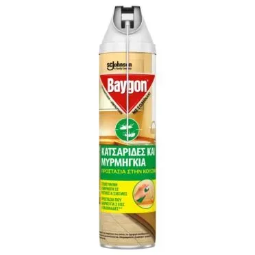 BAYGON AEROSOL ΚΑΤΣΙΝΟ ΜΕ ΣΩΛΗΝΑΚΙ 400ML
