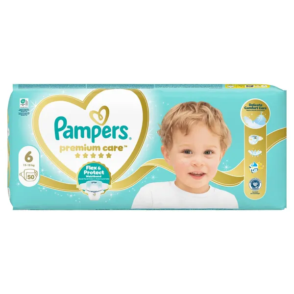 πάνες μωρού premium care No6 50 τεμάχια