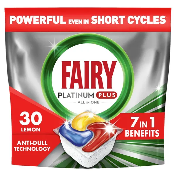 Κάψουλες Πλυντηρίου Πιάτων Platinum Plus Anti-Dull Lemon
