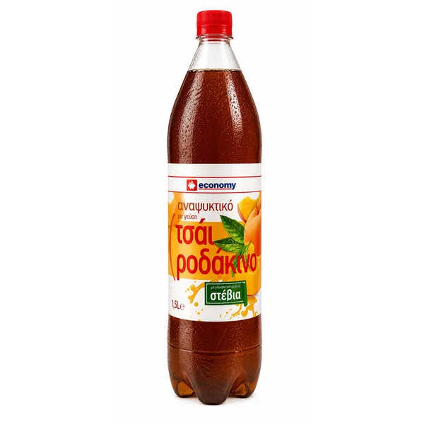 ECONOMY Ice Tea Αναψυκτικό Τσάι Ροδάκινο Με Στέβια 1,5lt