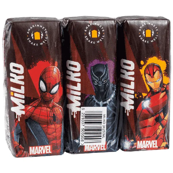 Milko Σοκολατούχο Γάλα HP 3x250ml