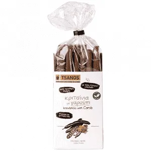 Tsanos Κριτσίνια Με Χαρούπι 120gr