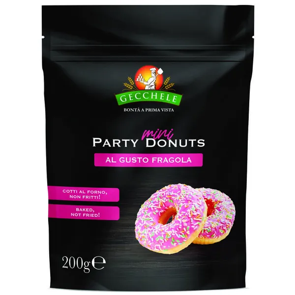 GECCHELE Mini Donuts Party Φράουλα 200γρ