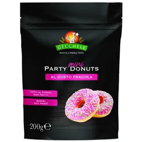 GECCHELE Mini Donuts Party Φράουλα 200γρ