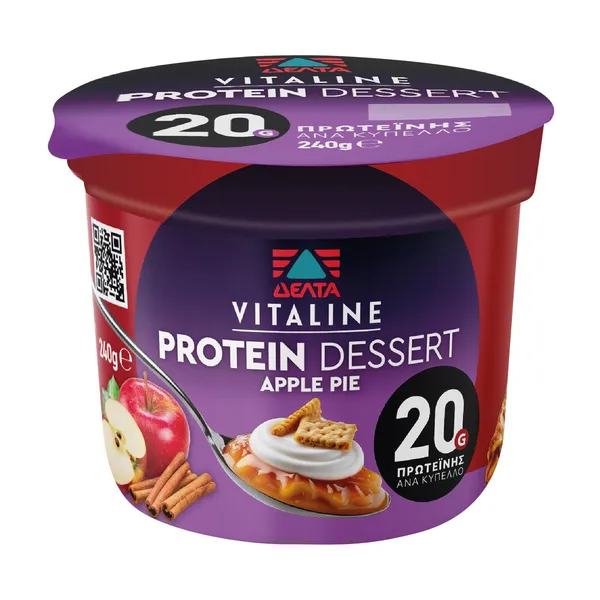 Vitaline Protein Desert Επιδόρπιο Γιαουρτιού Apple Pie 240g